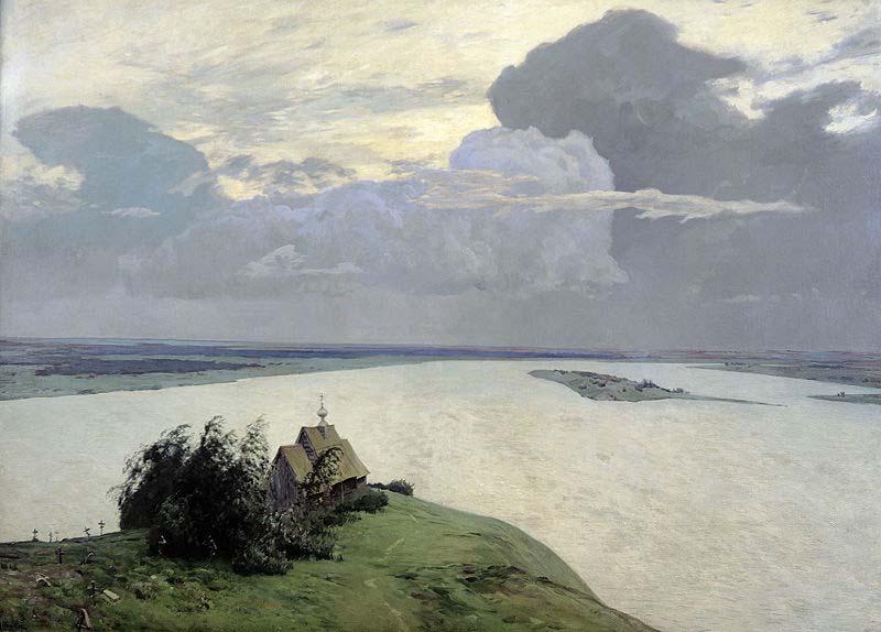 Isaac Levitan Over Eternal Peace oil painting picture